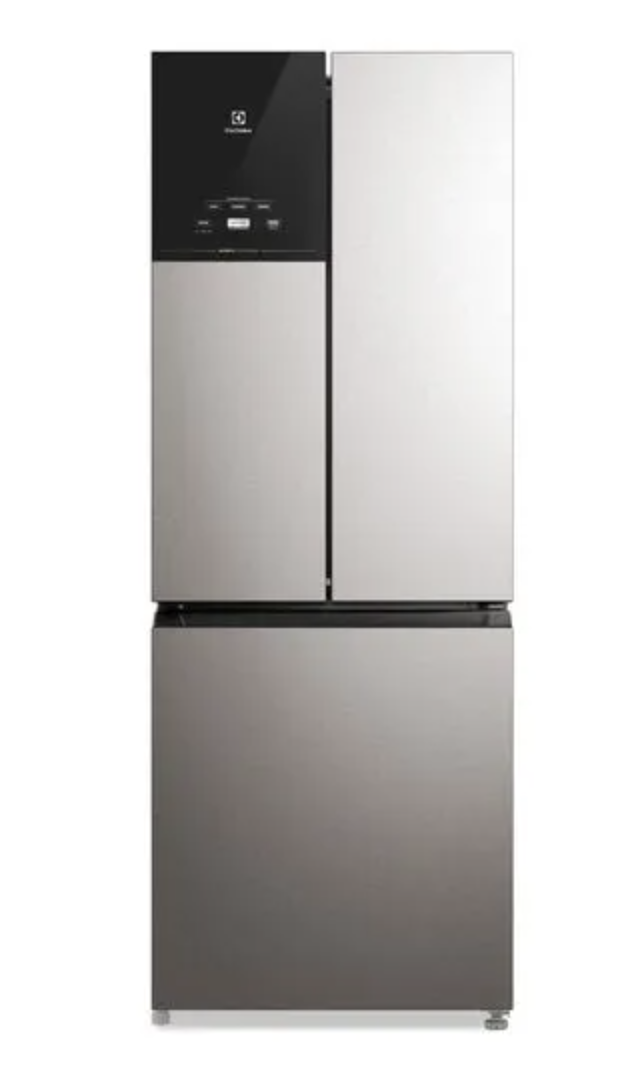 Geladeira Electrolux Frost Free Inverter 484L Efficient AutoSense 3 Portas Inox Look (IM7S) - 127V