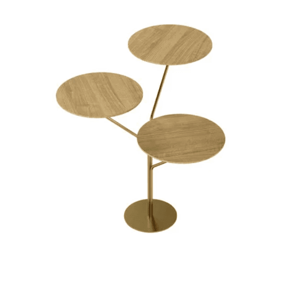 Mesa de Canto Trieste Lamina Natural de Tawari